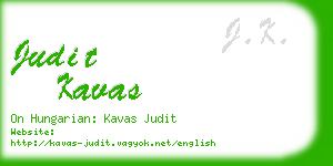 judit kavas business card